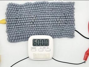 Weaving a net or fabric battery for use in seawater
