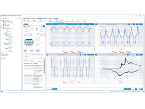 EL-Software user interface with data display of a runnin ...